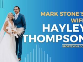 Mark Stone's wife Hayley Thompson