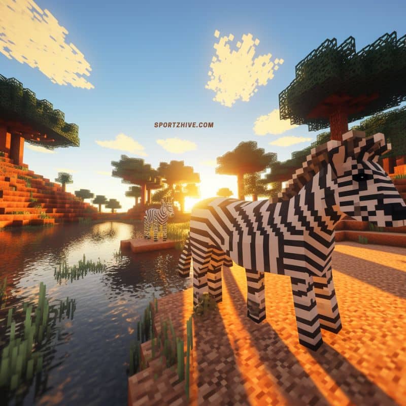 Zebra Shaders PE in Minecraft
