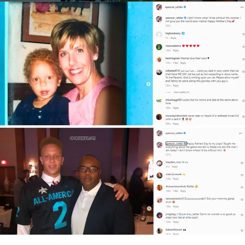 Spencer Rattler Love for his parents