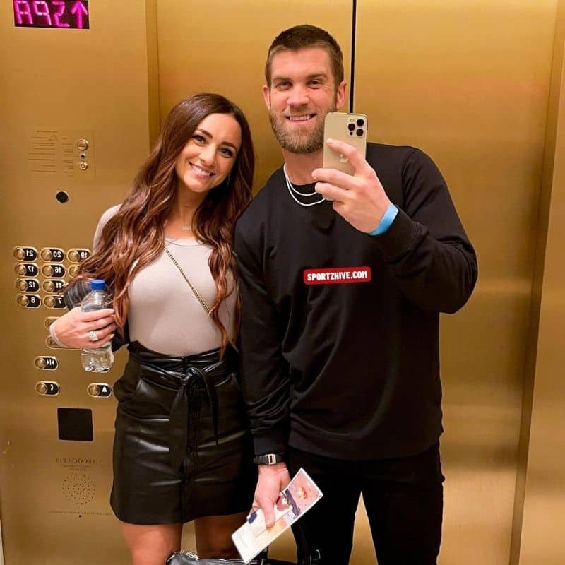 Bryce Harper and his Wife, Kayla