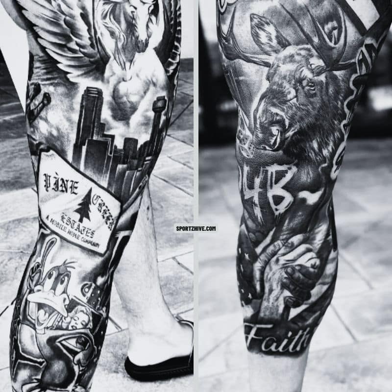 Dak Prescott's Leg Tattoo